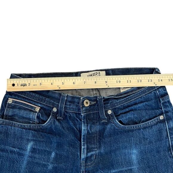 Naked & Famous Men's Weird Guy Denim Jeans Indigo Selvedge Cotton Size 30 - Picture 11 of 13